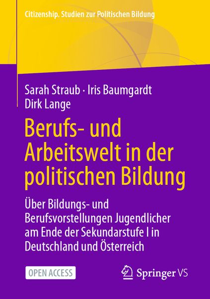 Produktbild: Berufs- und Arbeitswelt in der politischen Bildung