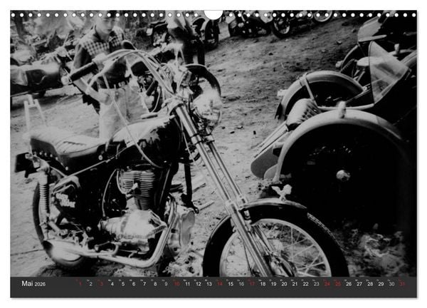 Produktbild: east Rider - Biker und Bikes aus der DDR (Wandkalender 2026 DIN A3 quer), CALVENDO Monatskalender