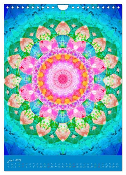 Produktbild: Bl&uuml;hende Mandalas (Wandkalender 2026 DIN A4 hoch), CALVENDO Monatskalender