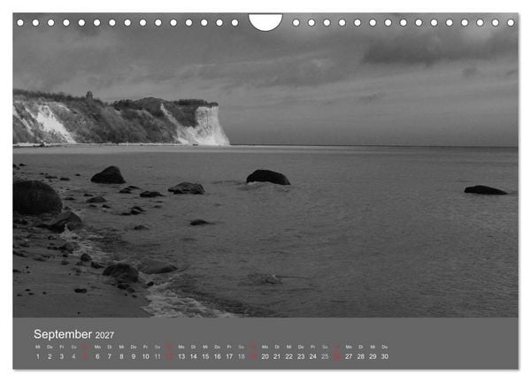 Produktbild: Ostsee - von schwarz bis wei&szlig; (Wandkalender 2027 DIN A4 quer), CALVENDO Monatskalender