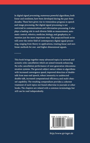 Produktbild: Advances in Network and Acoustic Echo Cancellation