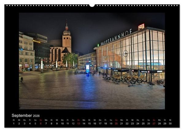 Produktbild: K&ouml;ln &ndash; Nachts 2026 (hochwertiger Premium Wandkalender 2026 DIN A2 quer), Kunstdruck in Hochglanz