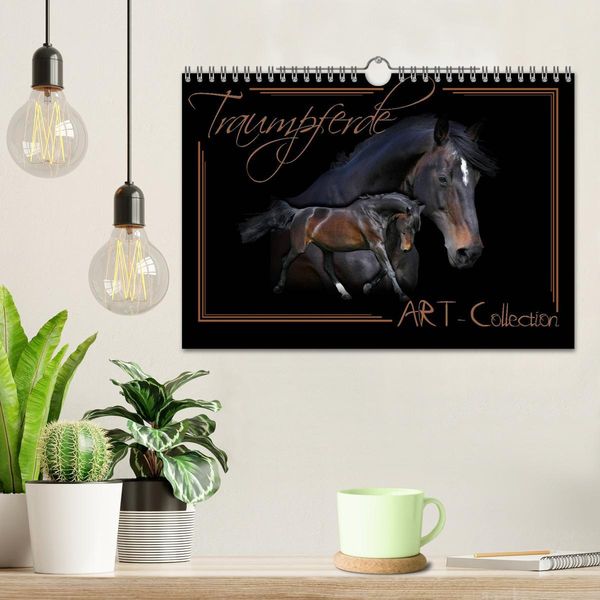 Produktbild: Traumpferde-ART-Collection (Wandkalender 2026 DIN A4 quer), CALVENDO Monatskalender