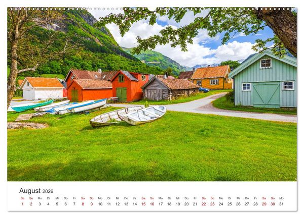 Produktbild: Norwegen - Landschaften und Fjorde im westlichen Norwegen (hochwertiger Premium Wandkalender 2026 DIN A2 quer), Kunstdruck in Hochglanz