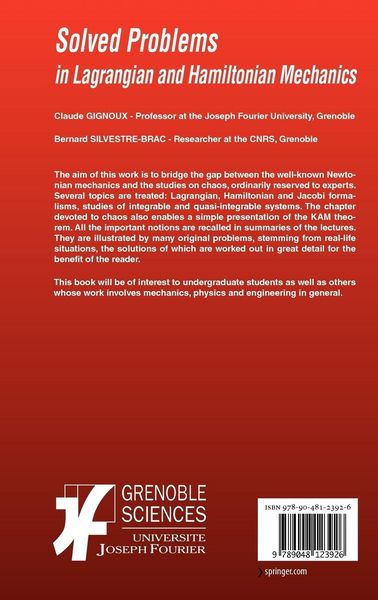 Produktbild: Solved Problems in Lagrangian and Hamiltonian Mechanics