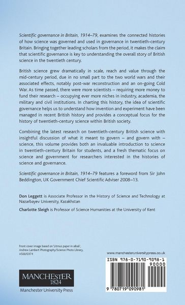 Produktbild: Scientific governance in Britain, 1914-79