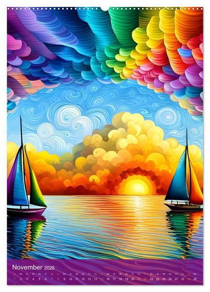 Produktbild: Alle Farben des Regenbogens (hochwertiger Premium Wandkalender 2026 DIN A2 hoch), Kunstdruck in Hochglanz