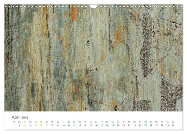 Produktbild: Die Natur als K&uuml;nstlerin - Sch&ouml;nheit der Steine (Wandkalender 2026 DIN A3 quer), CALVENDO Monatskalender
