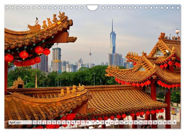 Produktbild: Bangkok und Kuala Lumpur - Megast&auml;dte Asiens (Wandkalender 2027 DIN A4 quer), CALVENDO Monatskalender