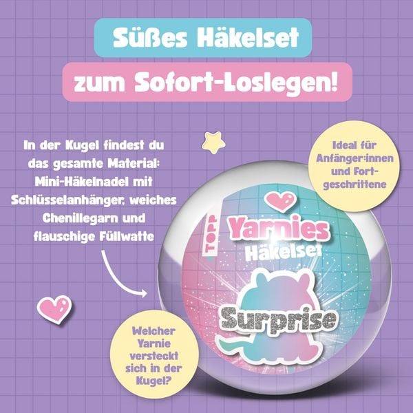 Produktbild: Yarnies - Collect. Create. Cuddle. H&auml;kelset Surprise