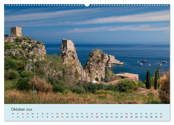 Produktbild: Sizilien &ndash; Die Insel, auf der es keinen Winter gibt (Wandkalender 2026 DIN A2 quer), CALVENDO Monatskalender