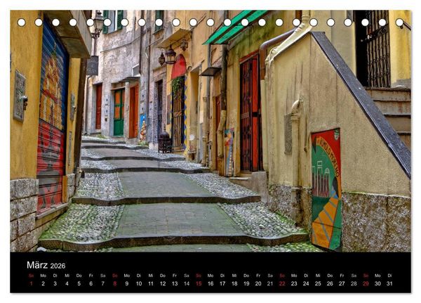 Produktbild: Ligurien - die italienische Riviera (Tischkalender 2026 DIN A5 quer), CALVENDO Monatskalender