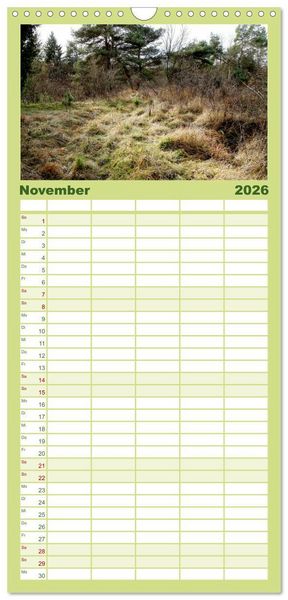 Produktbild: Familienplaner 2026 - Jahreszeiten mit 5 Spalten (Wandkalender, 21 x 45 cm) CALVENDO