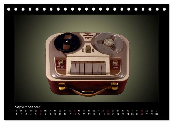 Produktbild: Dampfradios - Antike Radios mit Patina (Tischkalender 2026 DIN A5 quer), CALVENDO Monatskalender