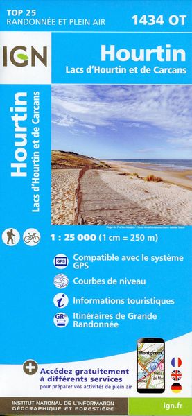 Produktbild: Hourtin Lacs d'Ho  1: 25 000