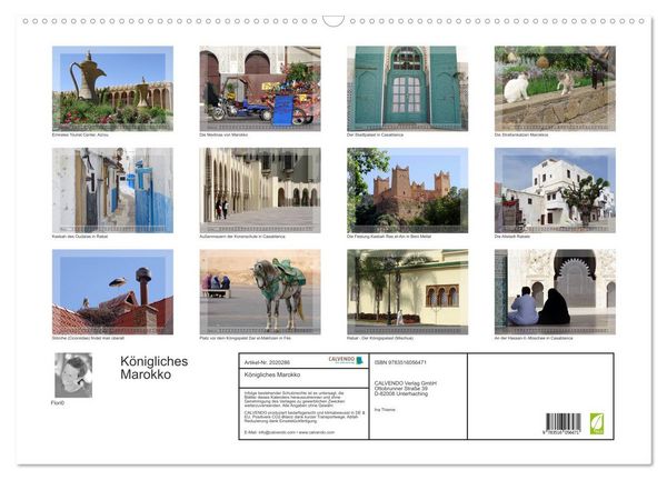 Produktbild: K&ouml;nigliches Marokko (Wandkalender 2026 DIN A2 quer), CALVENDO Monatskalender