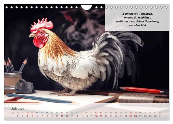 Produktbild: Endlich erfolgreich geschieden (Wandkalender 2026 DIN A4 quer), CALVENDO Monatskalender