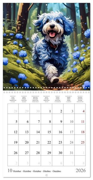 Produktbild: Hi, I am an Aussiedoodle (Wall Calendar 2026 12 &times; 12 Inch) CALVENDO 12 Month Wall Calendar