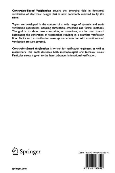 Produktbild: Constraint-Based Verification