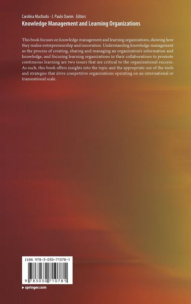 Produktbild: Knowledge Management and Learning Organizations