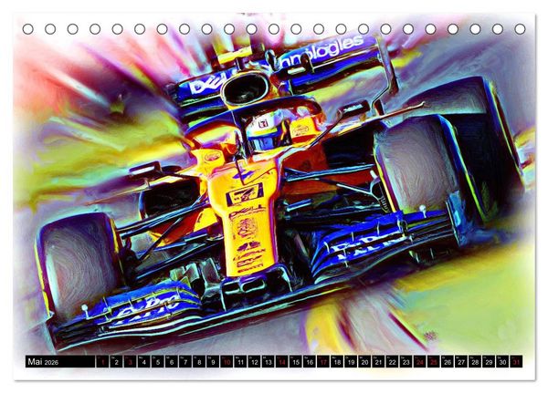 Produktbild: Kimi, Nico, Max and more (Tischkalender 2026 DIN A5 quer), CALVENDO Monatskalender
