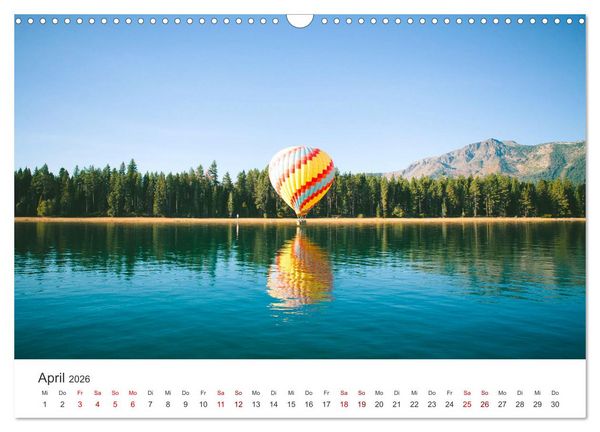 Produktbild: Kunterbunte Hei&szlig;luftballone (Wandkalender 2026 DIN A3 quer), CALVENDO Monatskalender