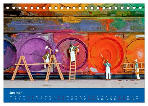 Produktbild: Miniaturen - Klein ganz gro&szlig; (Tischkalender 2027 DIN A5 quer), CALVENDO Monatskalender