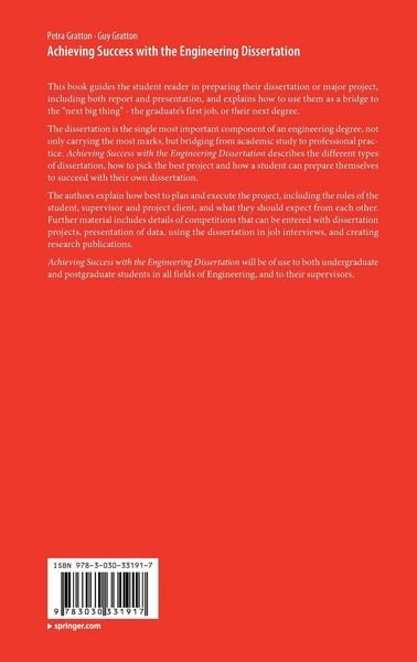 Produktbild: Achieving Success with the Engineering Dissertation