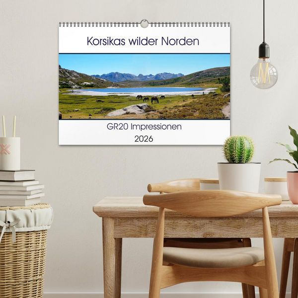 Produktbild: Korsikas wilder Norden. GR20 Impressionen (Wandkalender 2026 DIN A3 quer), CALVENDO Monatskalender