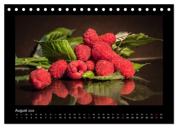 Produktbild: Rot (Tischkalender 2026 DIN A5 quer), CALVENDO Monatskalender