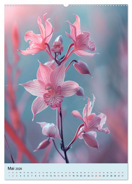 Produktbild: Orchideen Poesie (Wandkalender 2026 DIN A2 hoch), CALVENDO Monatskalender