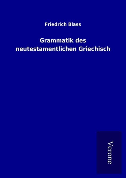 Produktbild: Grammatik des neutestamentlichen Griechisch
