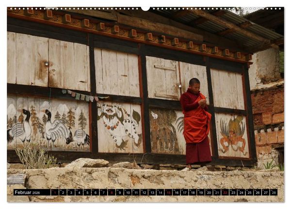 Produktbild: Druk Yul - Szenen aus Bhutan (Wandkalender 2026 DIN A2 quer), CALVENDO Monatskalender
