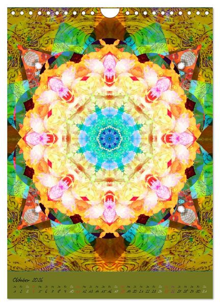 Produktbild: FLORALE MANDALAS (Wandkalender 2026 DIN A4 hoch), CALVENDO Monatskalender