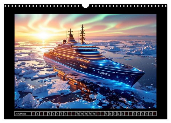Produktbild: Magie der Schiffe (Wandkalender 2026 DIN A3 quer), CALVENDO Monatskalender