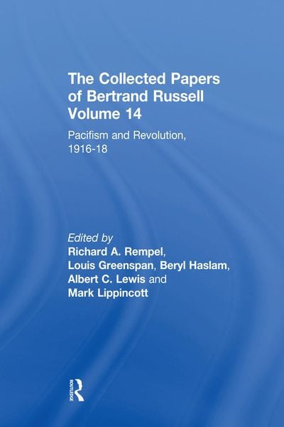 Produktbild: The Collected Papers of Bertrand Russell, Volume 14