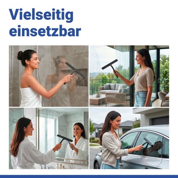 Produktbild: Turbo-Loc&reg; Duschabzieher Mod. Agana, mit magnetischer Wandhalterung
