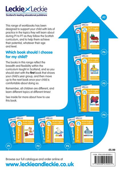 Produktbild: Leckie: P1/P2 English Practice Workbook