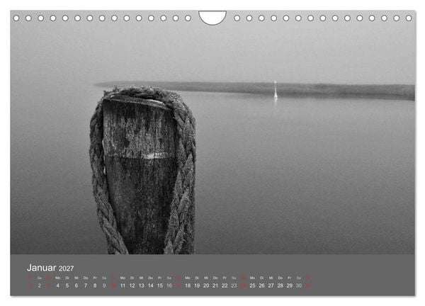 Produktbild: Ostsee - von schwarz bis wei&szlig; (Wandkalender 2027 DIN A4 quer), CALVENDO Monatskalender