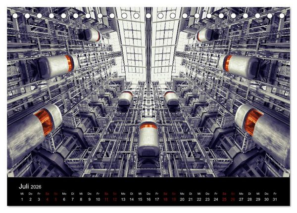 Produktbild: Welt der Aufz&uuml;ge (Tischkalender 2026 DIN A5 quer), CALVENDO Monatskalender