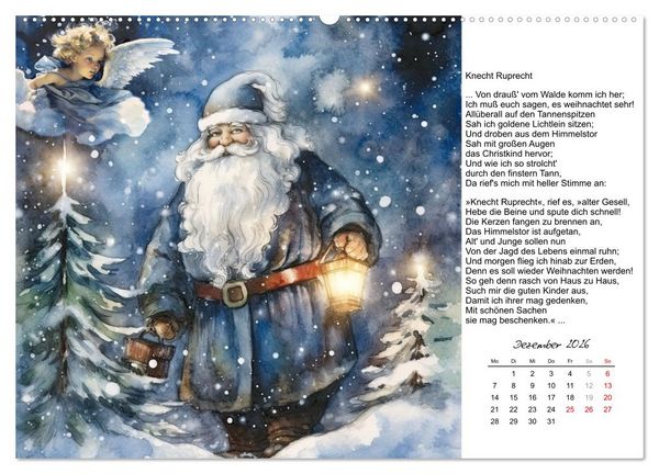 Produktbild: Gedichte von Theodor Storm (hochwertiger Premium Wandkalender 2026 DIN A2 quer), Kunstdruck in Hochglanz