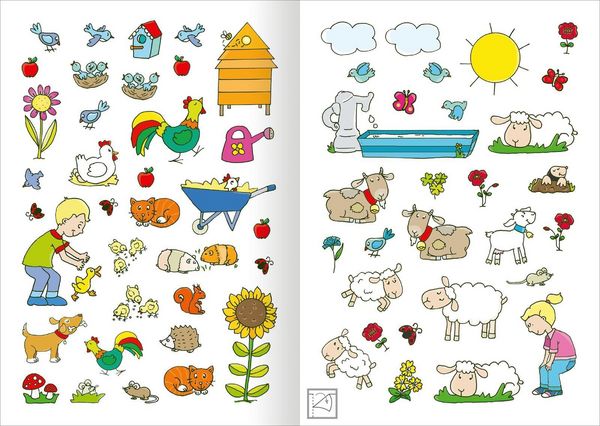 Produktbild: MINI-Stickerheft &ndash; Bauernhof