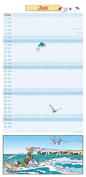 Produktbild: Asterix 2026 Familienplaner - Familien-Timer - Termin-Planer - Kids - Kinder-Kalender - Familien-Kalender - 22x45