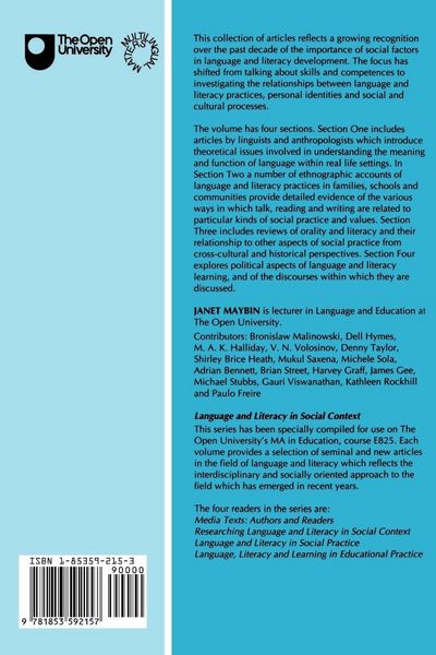 Produktbild: Language and Literacy in Social Practice