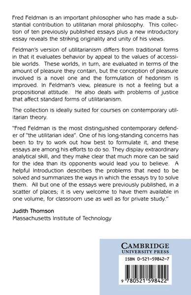 Produktbild: Utilitarianism, Hedonism, and Desert
