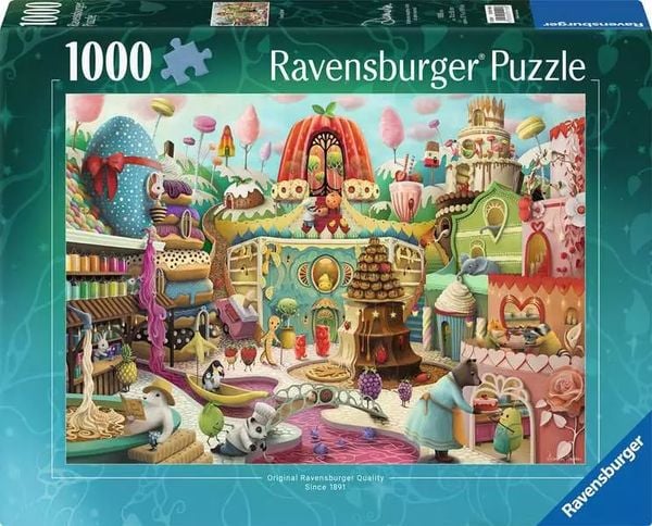 1000 Teile Puzzle Für Erwachsene – Skurriles Baumhaus & Blumen Motiv, 70x50 Cm