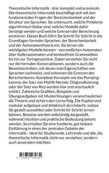 Produktbild: Theoretische Informatik