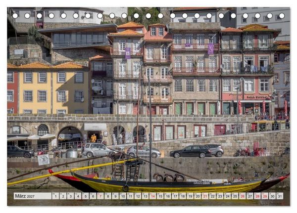 Produktbild: Porto Magisch - Am Ufer des Douro (Tischkalender 2027 DIN A5 quer), CALVENDO Monatskalender