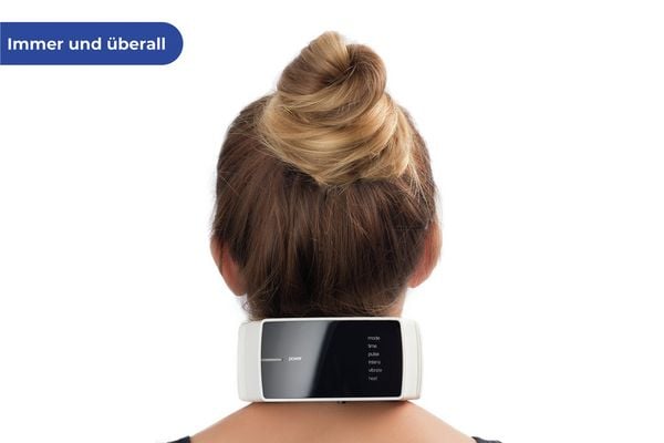 Elektrischer Nacken Masseur, Massagegerät mit FIR-Infrarotwärme, Vibrationsmassage & Magnetfeld