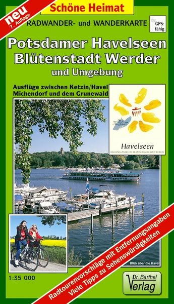 Produktbild: Radwander- und Wanderkarte Potsdamer Havelseen, Bl&uuml;tenstadt Werder und Umgebung